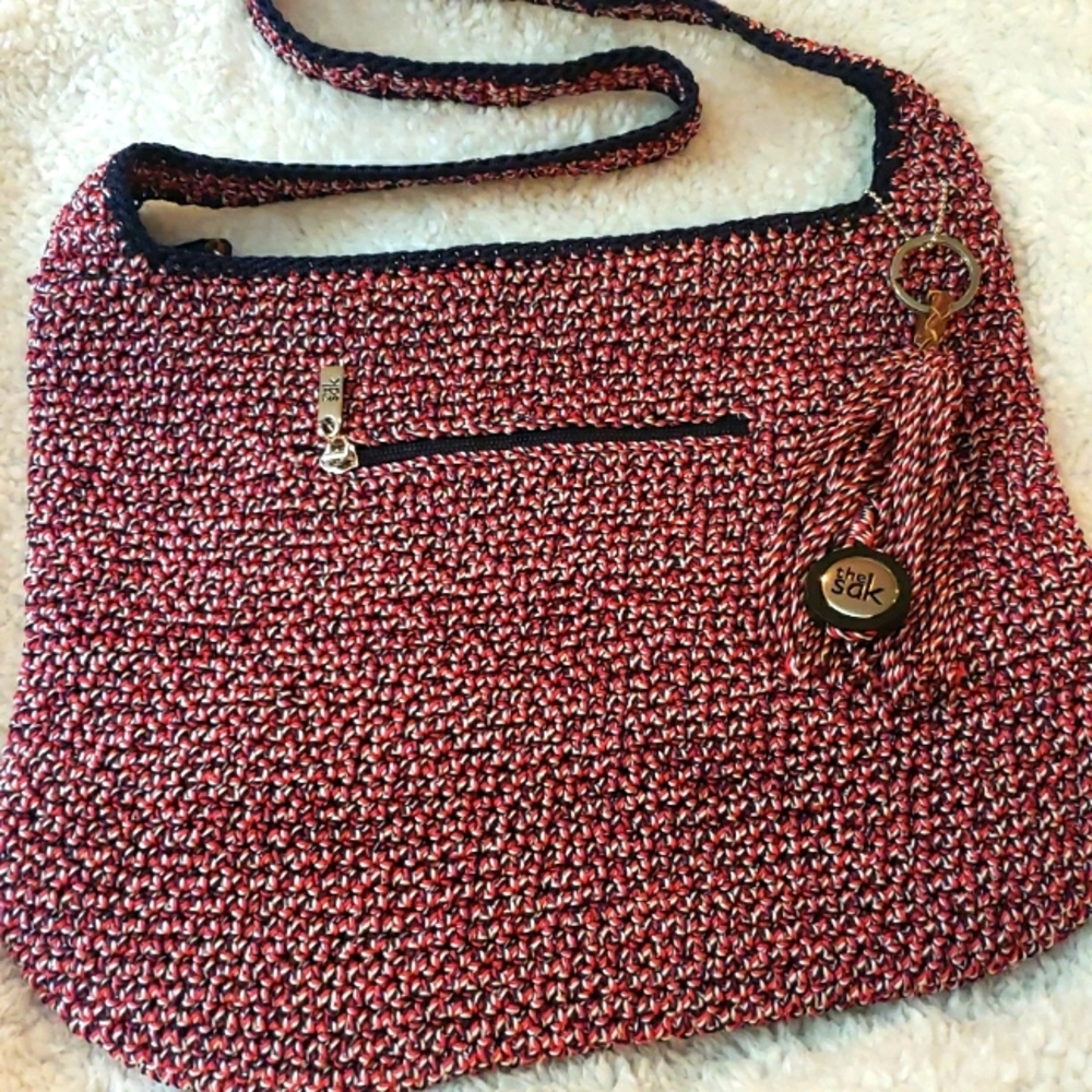 SAK SHOULDER BAG - EXCELLENT CONDITION. Red, Black And White.